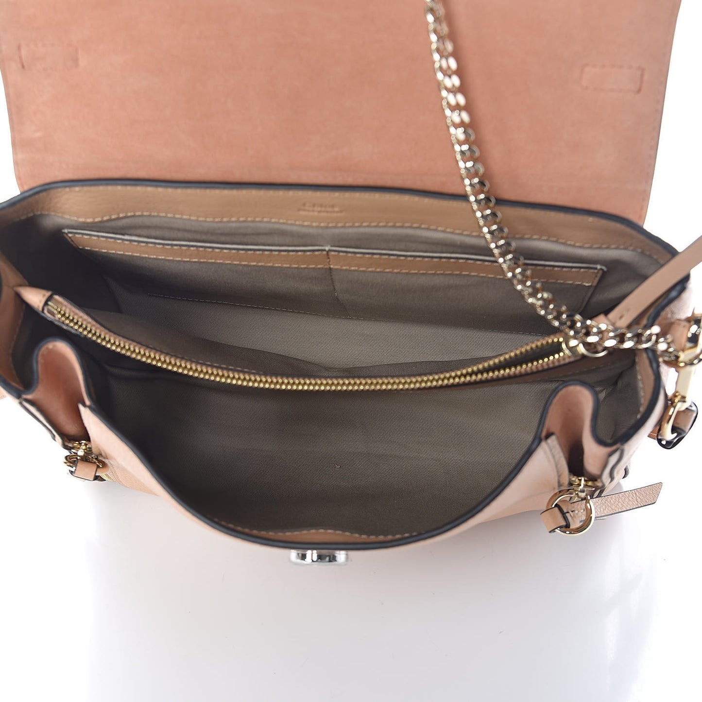 Calfskin Medium Faye Day Shoulder Bag Blush Nude