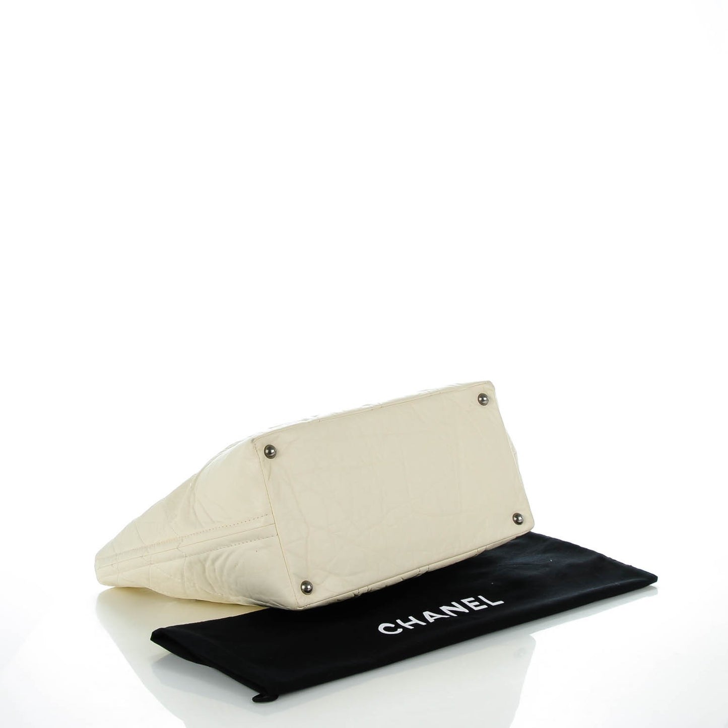 Calfskin Small Shopping In Moscow Tote Beige Clair