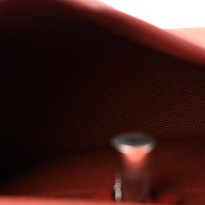 Hermes Military Toile Vache Hunter Herbag Zip Retourne 20 Rouge H 5 of 13