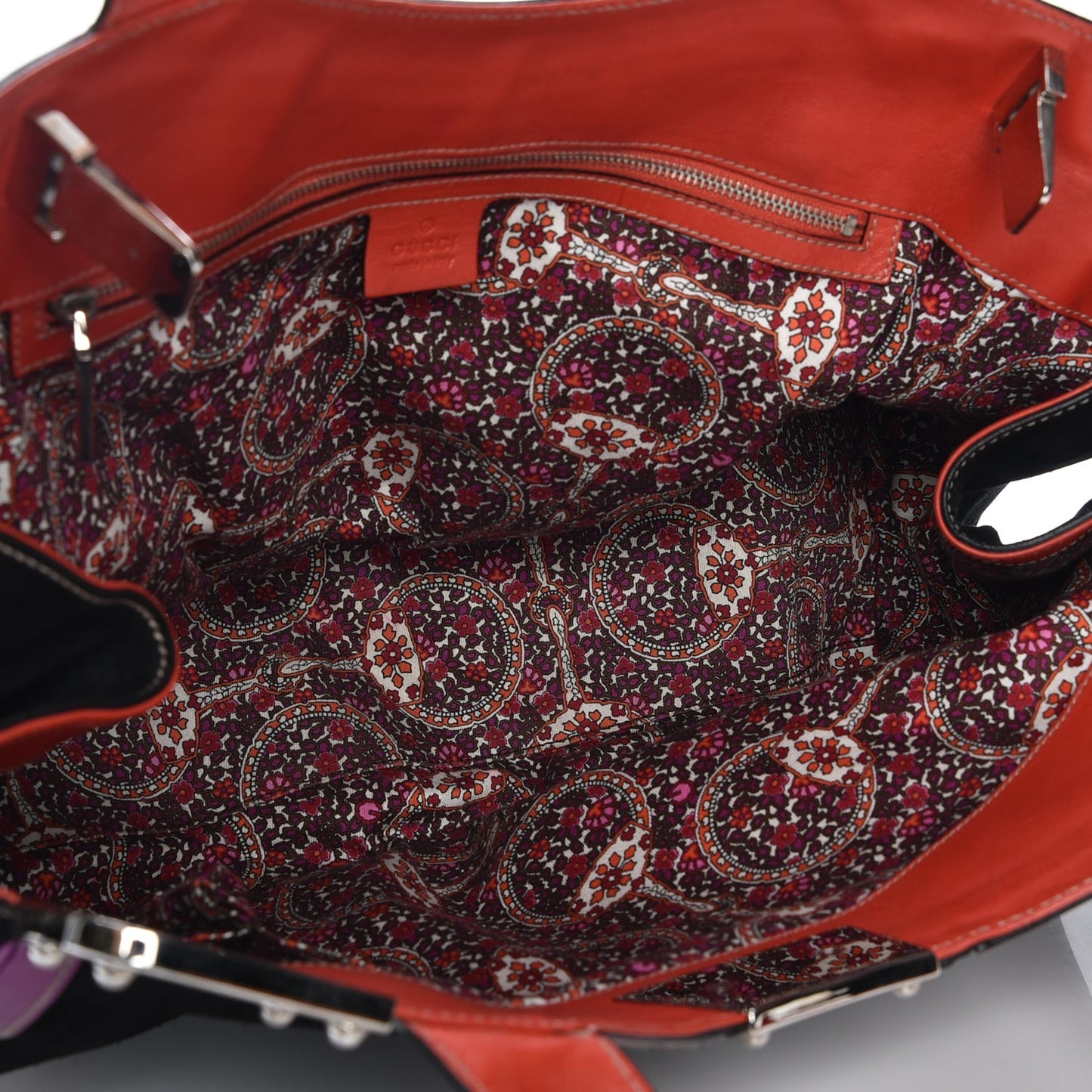 Suede Race Medium Top Handle Tote Black