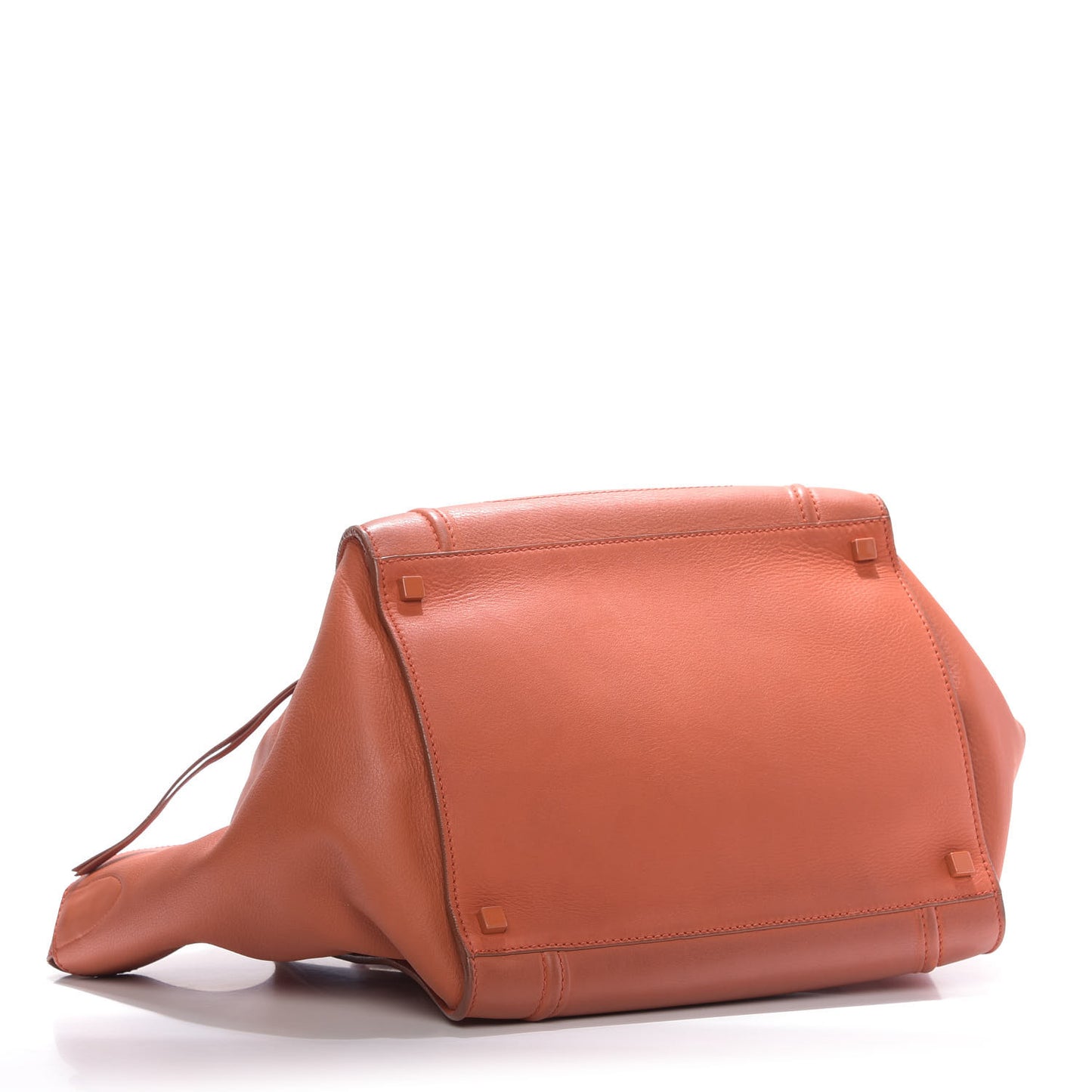 Supple Calfskin Medium Phantom Luggage Orange