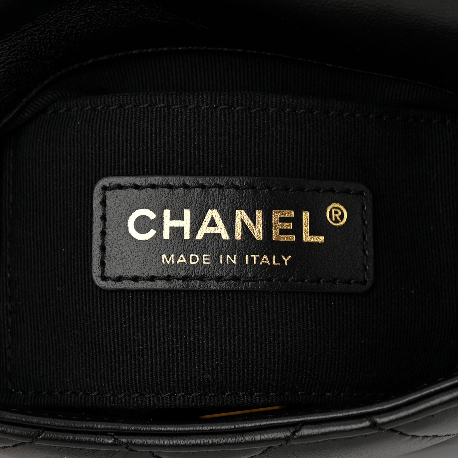 Chanel Lambskin Quilted Mini Lacquered Chain Flap Black 6 of 11