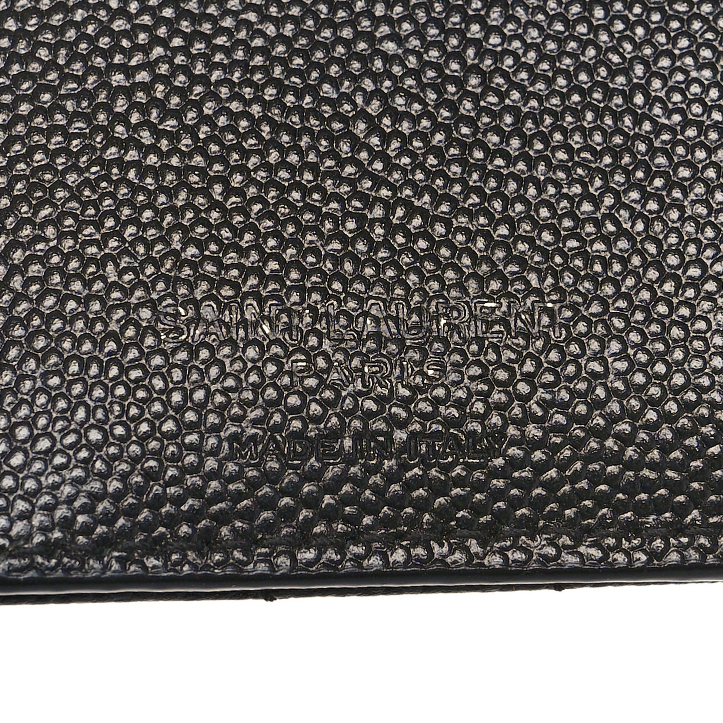 Grain De Poudre Matelasse Chevron Monogram Zipped Card Case Black