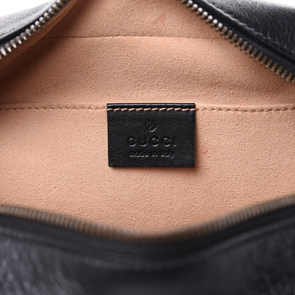 Gucci Calfskin Matelasse Small GG Marmont Chain Shoulder Bag Black 6 of 13