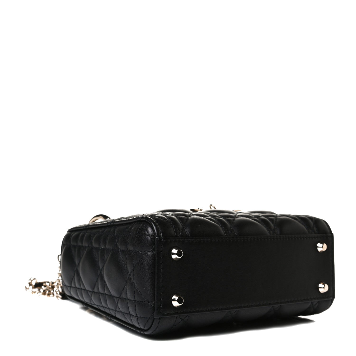 Christian Dior Lambskin Cannage Mini Lady Dior Black 4 of 14