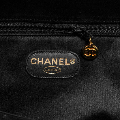 Chanel Suede Quilted XL Weekender Bag Black 6 of 8