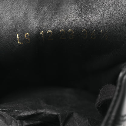 Christian Dior Calfskin Suede Logo Sneakers 36.5 Black 10 of 12