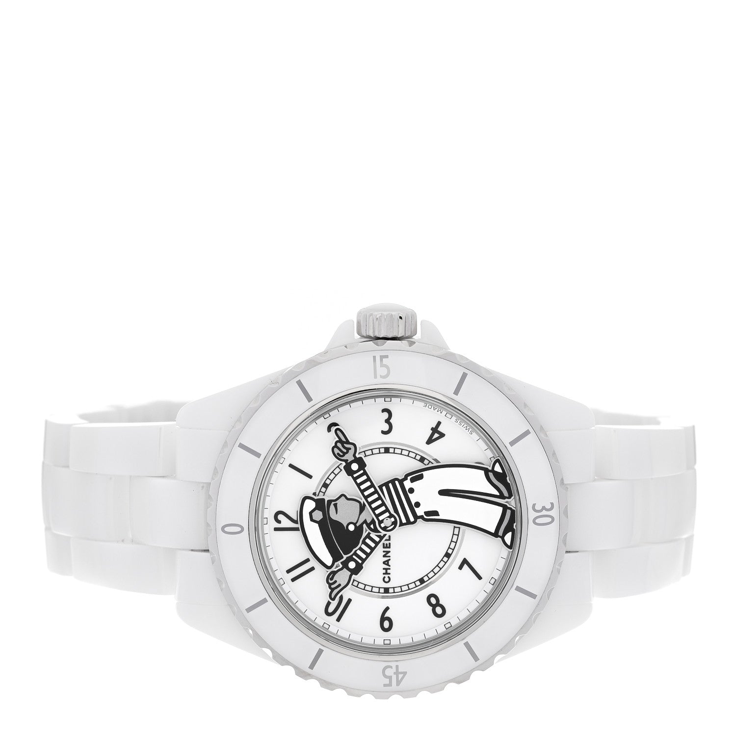 Chanel Stainless Steel Ceramic 38mm J12 Limited Edition Mademoiselle La Pausa Automatic Watch White 2 of 5