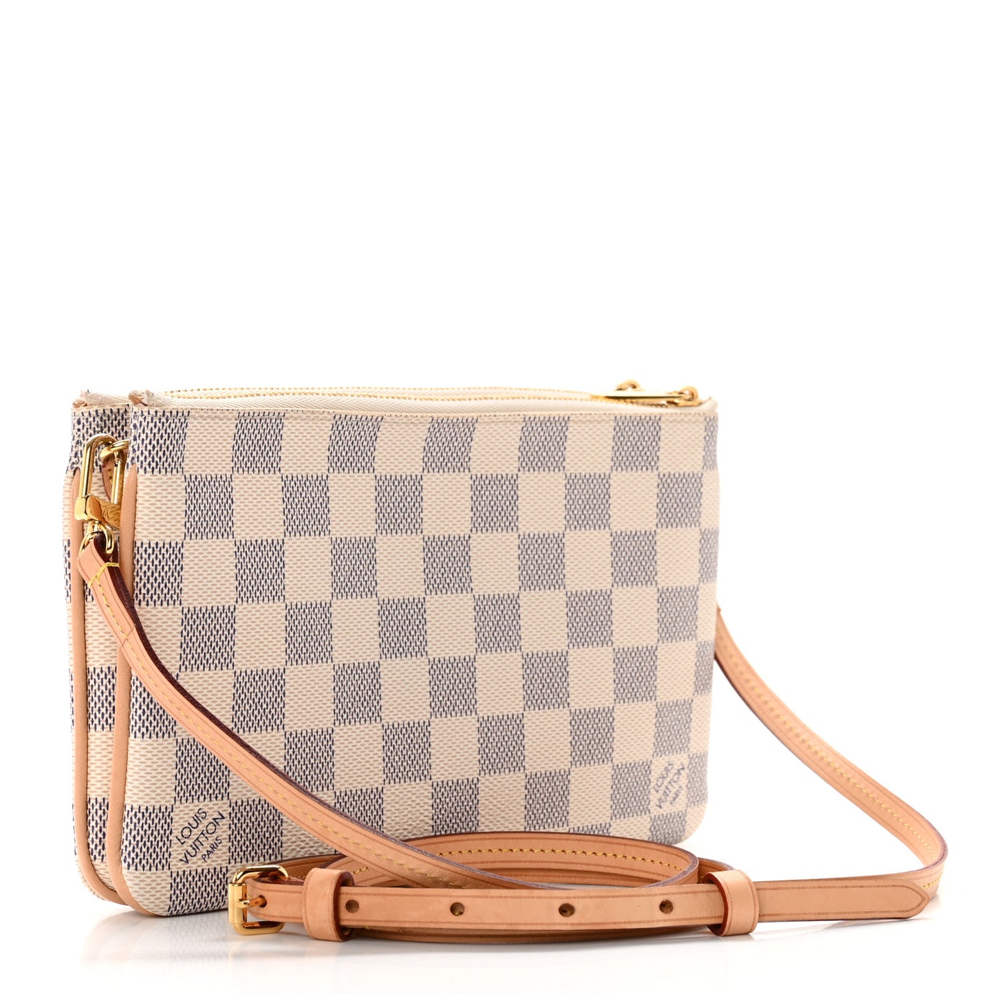 Damier Azur Double Zip Pochette