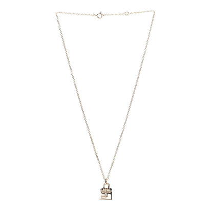 Hermes 18K Rose Gold Diamond Birkin Pendant Necklace 3 of 5