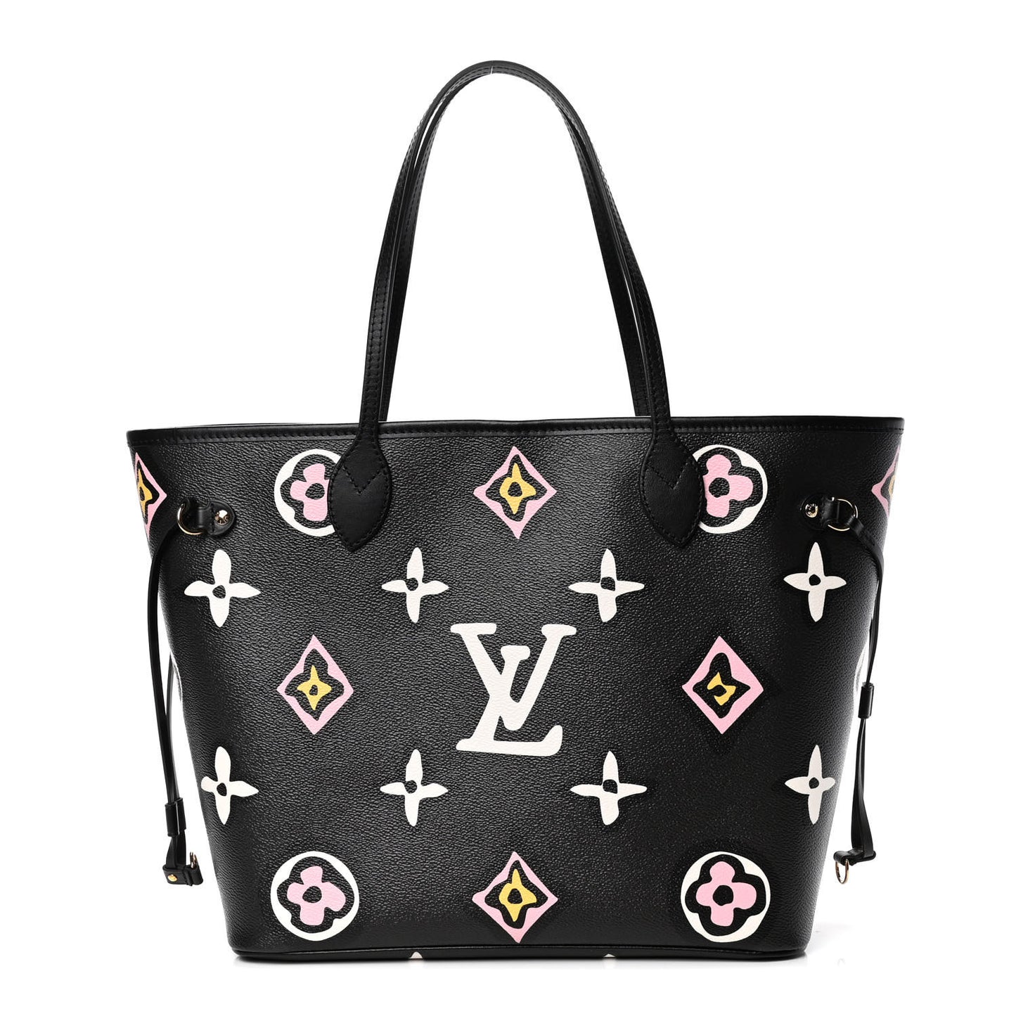 Monogram Giant Wild At Heart Neverfull MM Black