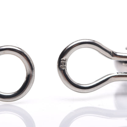Tiffany Platinum Diamond Etoile Hoop Clip-On Earrings 5 of 5
