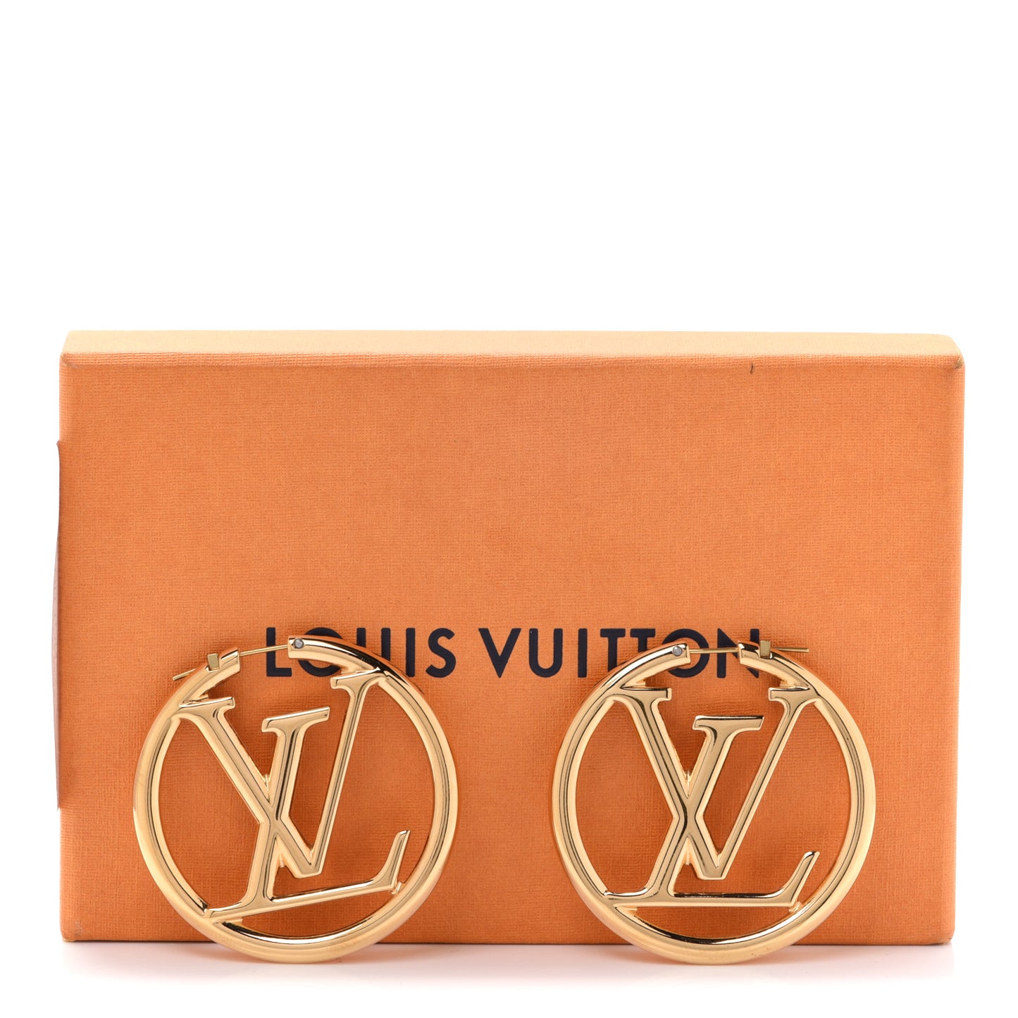 Metal Louise Hoop Earrings Gold