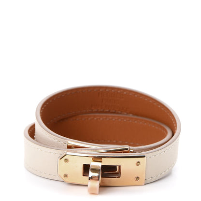 Hermes Swift Kelly Double Tour Bracelet S Craie 1 of 8