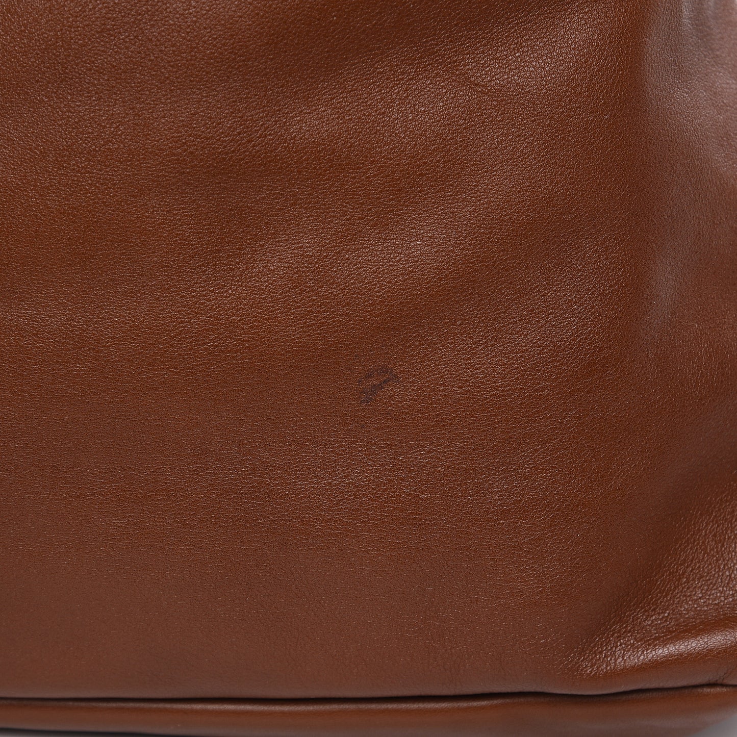 Calfskin Large Horsebit Chain Hobo Brown