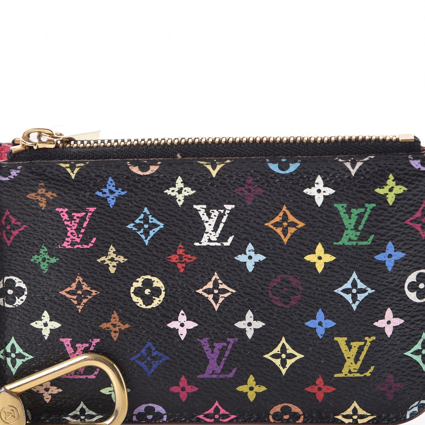 Monogram Multicolor Key Pouch Black Grenade
