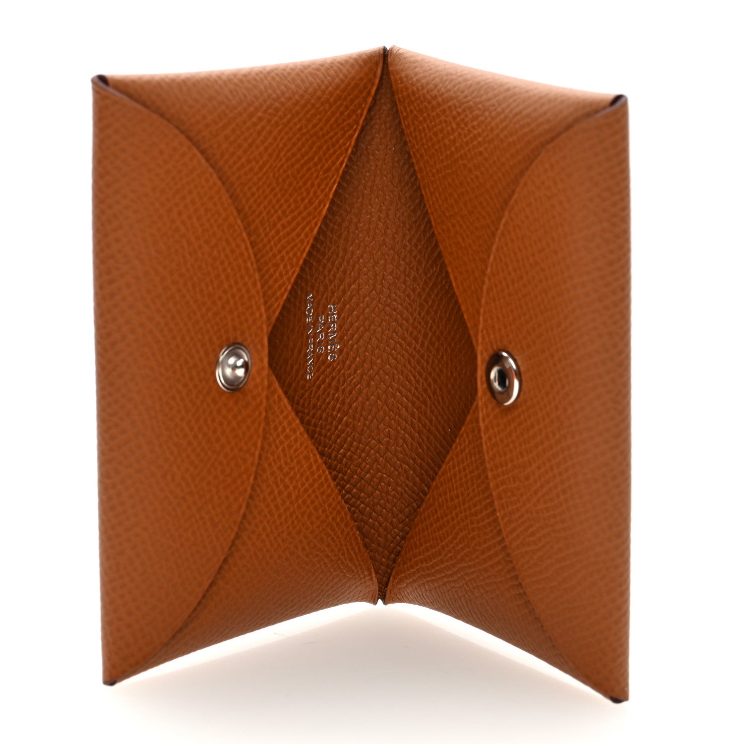 Hermes Epsom Calvi Card Case Gold 5 of 8