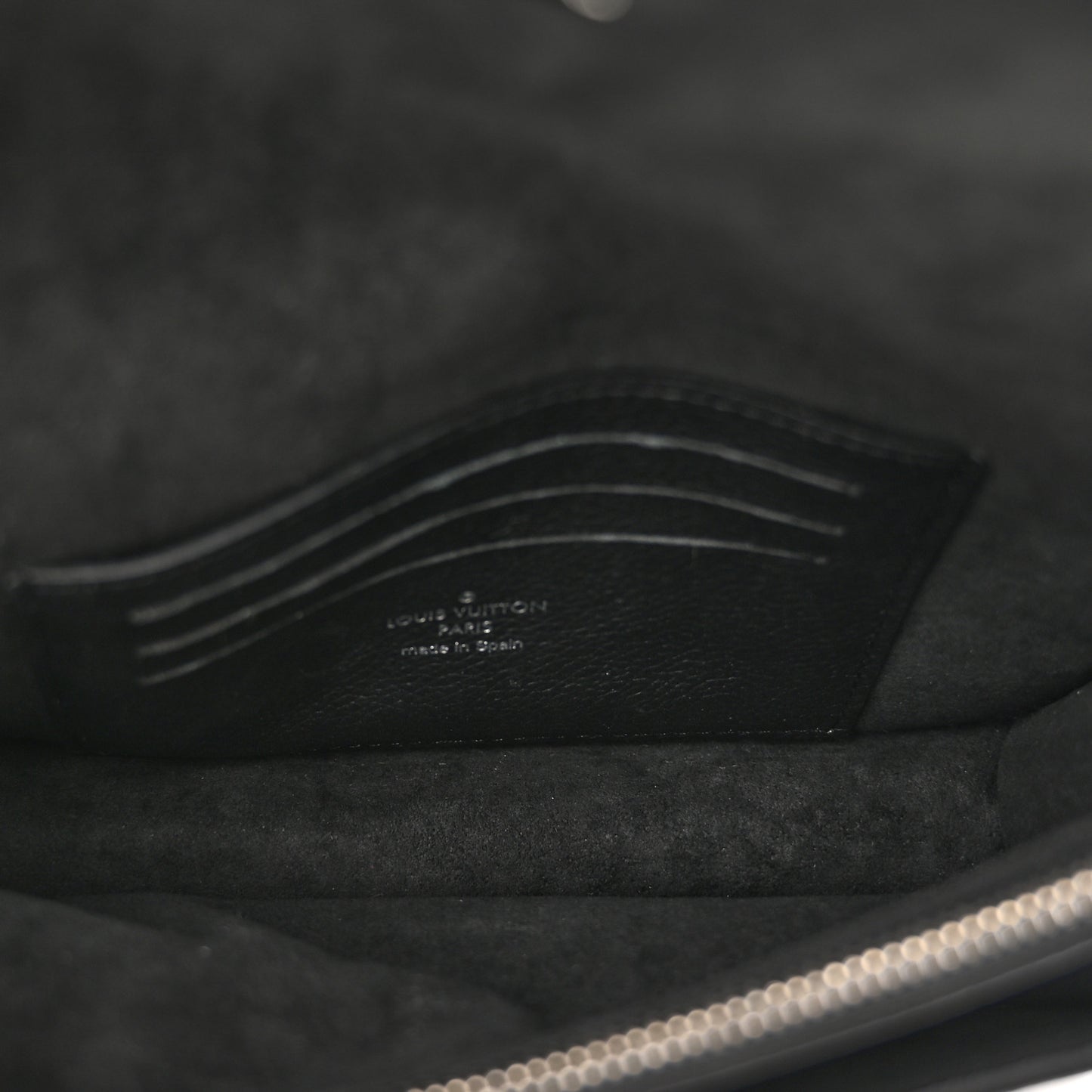Soft Calfskin My Lockme Chain Pochette Black