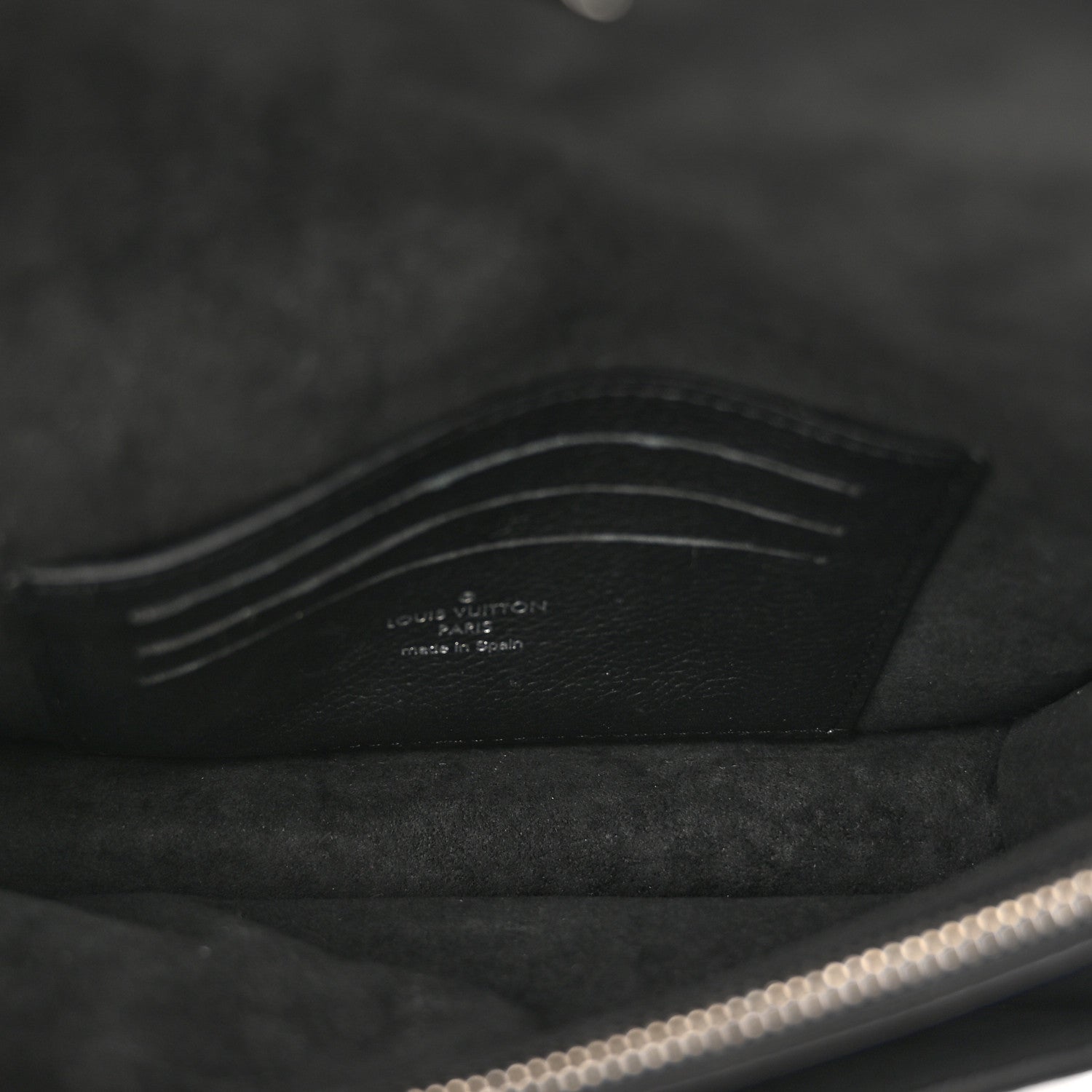 Louis Vuitton Soft Calfskin My Lockme Chain Pochette Black 5 of 10