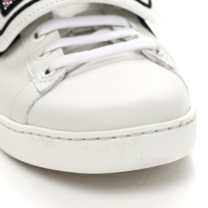 Gucci Calfskin Ayers Web Crystal LOVED Womens New Ace Sneakers 38 White 12 of 12