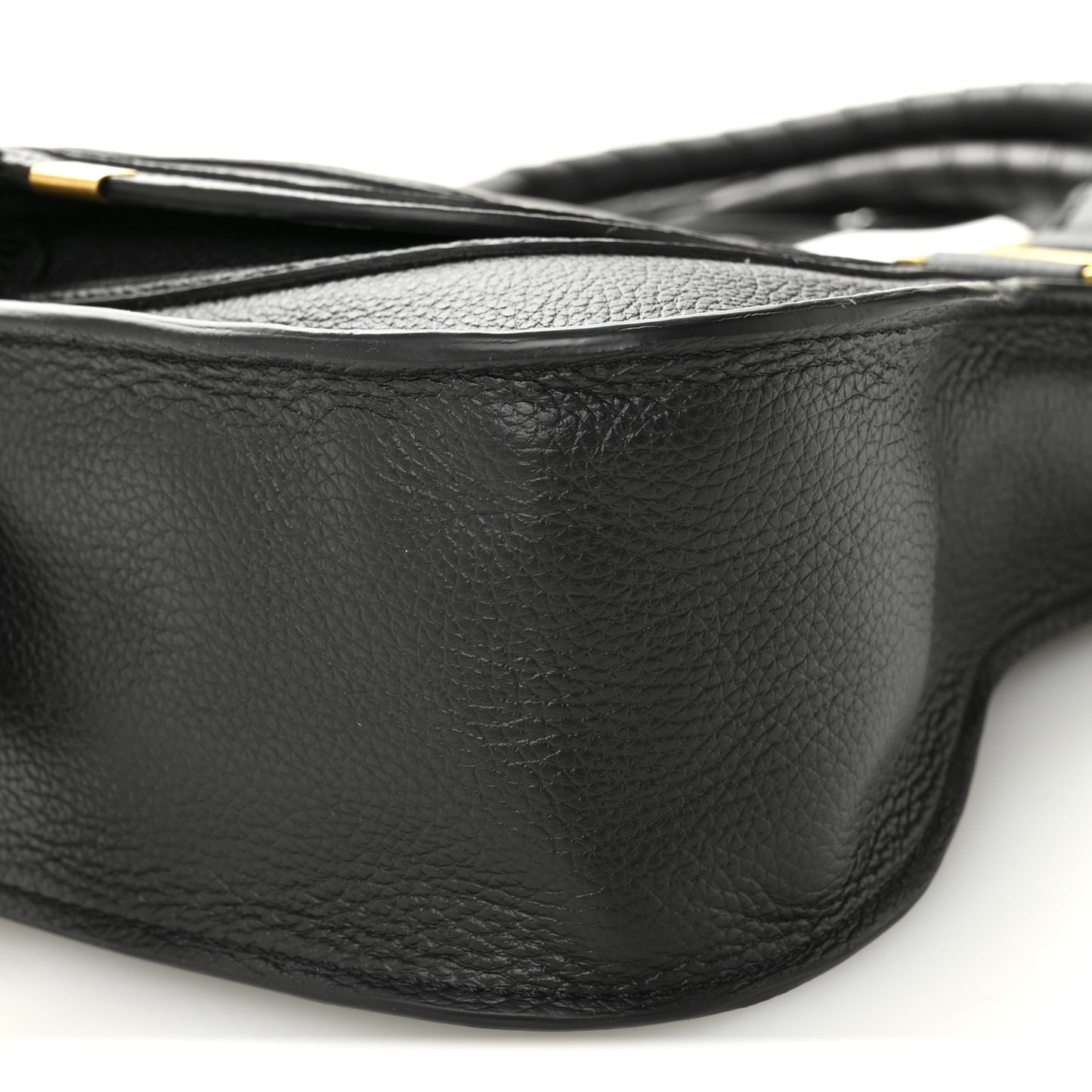 Calfskin Small Marcie Satchel Black