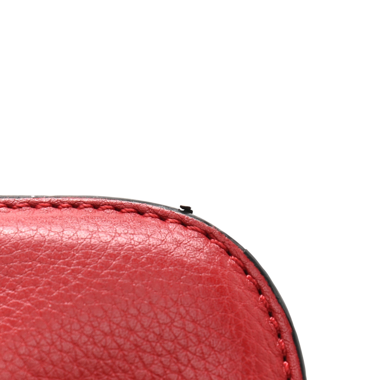 Valentino Garavani Pebbled Calfskin Medium Glam Lock Rockstud Flap Red 10 of 14