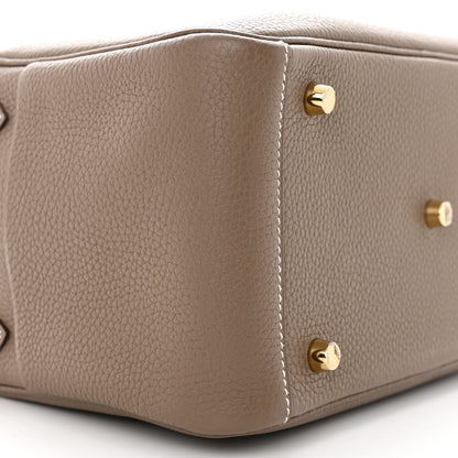 Hermes Taurillon Clemence Lindy 26 Etoupe 8 of 12