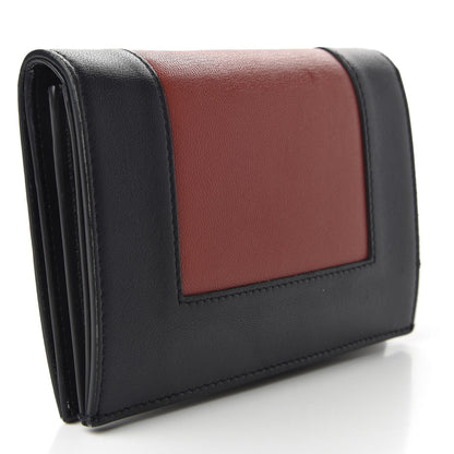 Celine Smooth Lambskin Medium Frame Multifunction Wallet Dark Navy Claycourt 3 of 9