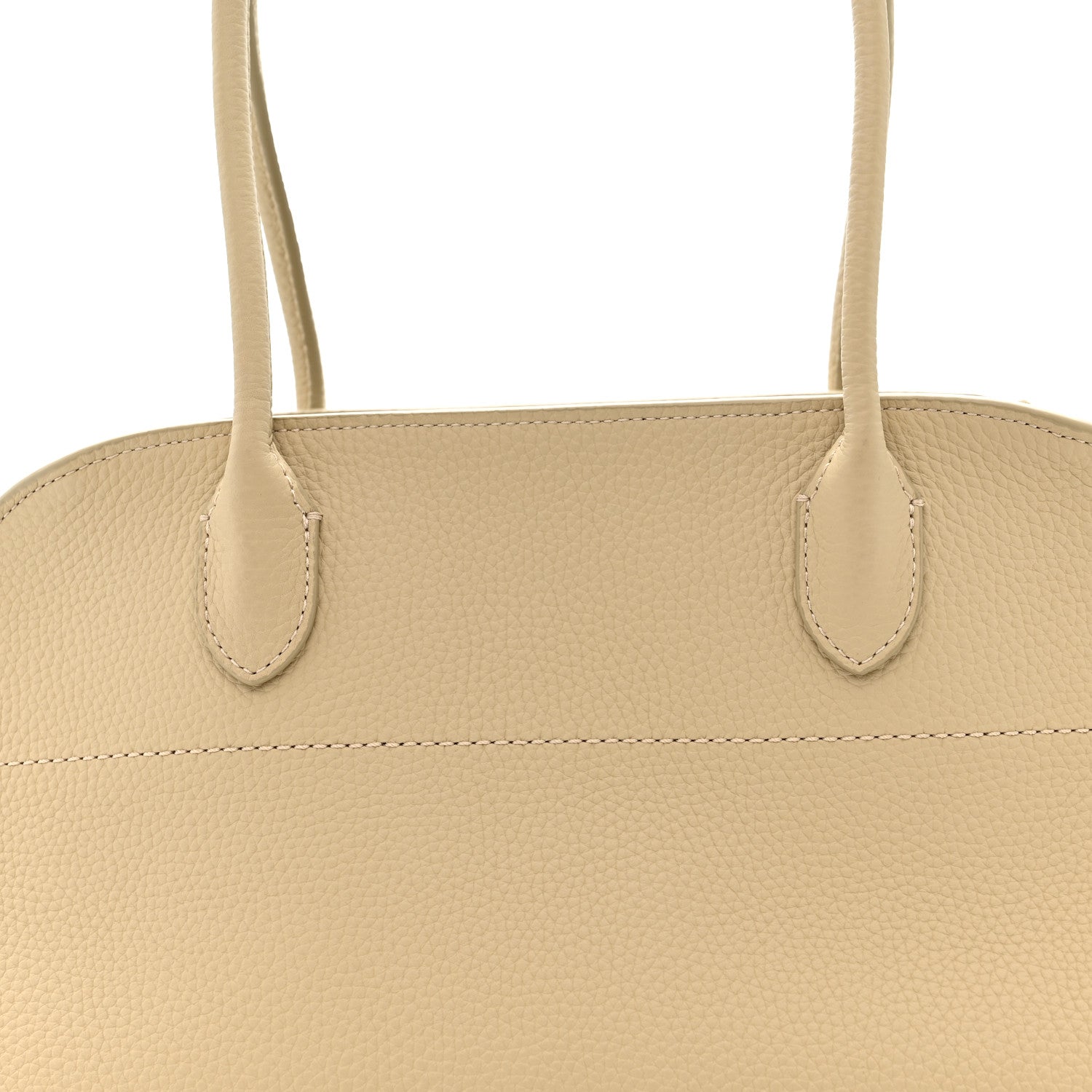 The Row Matte Grained Calfskin Margaux Shoulder 12 Boulder 7 of 9