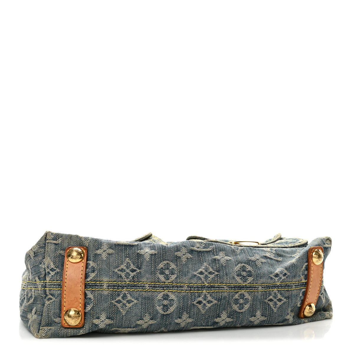 Louis Vuitton Monogram Denim Baggy PM Blue 4 of 13