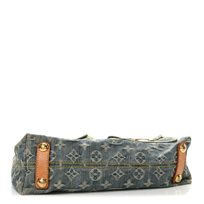 Louis Vuitton Monogram Denim Baggy PM Blue 4 of 13