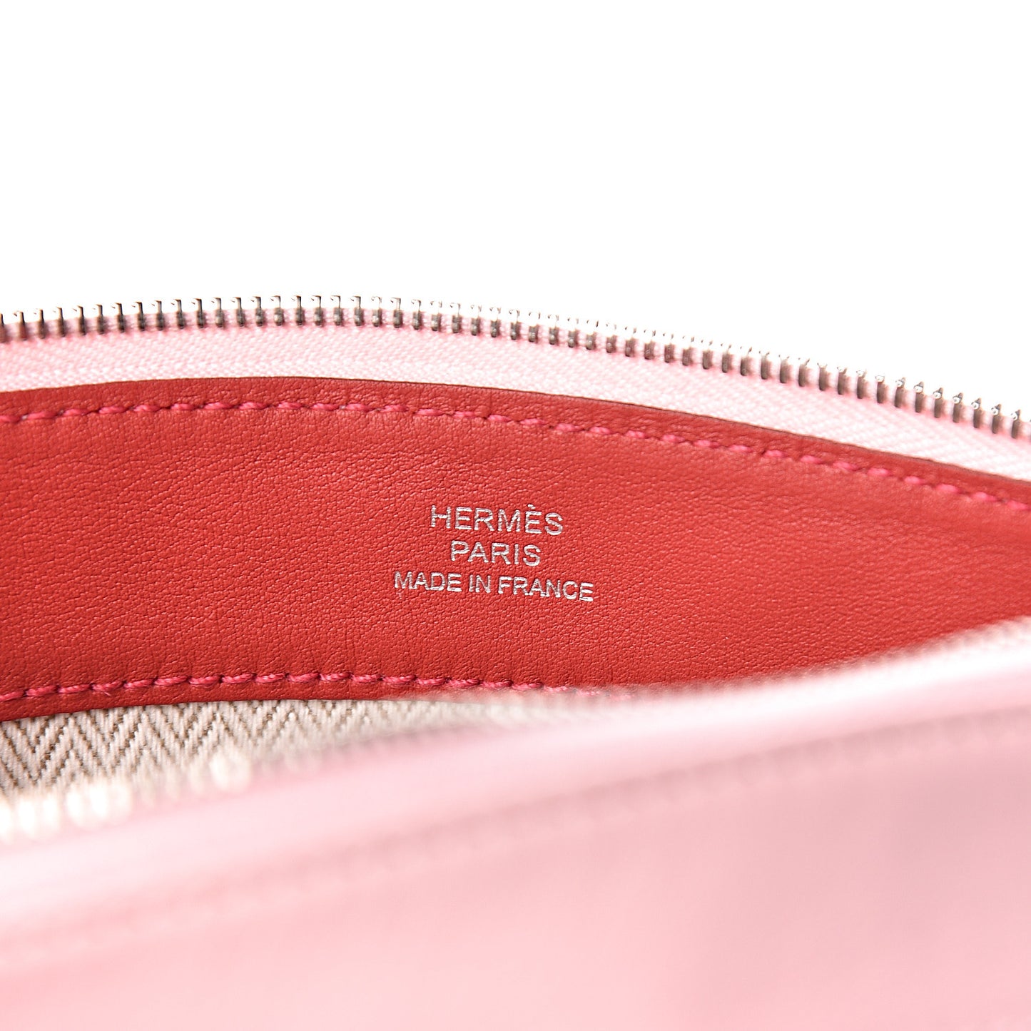 Lambskin Swift Tohubohu Pouch PM Rose Sakura Vermillion