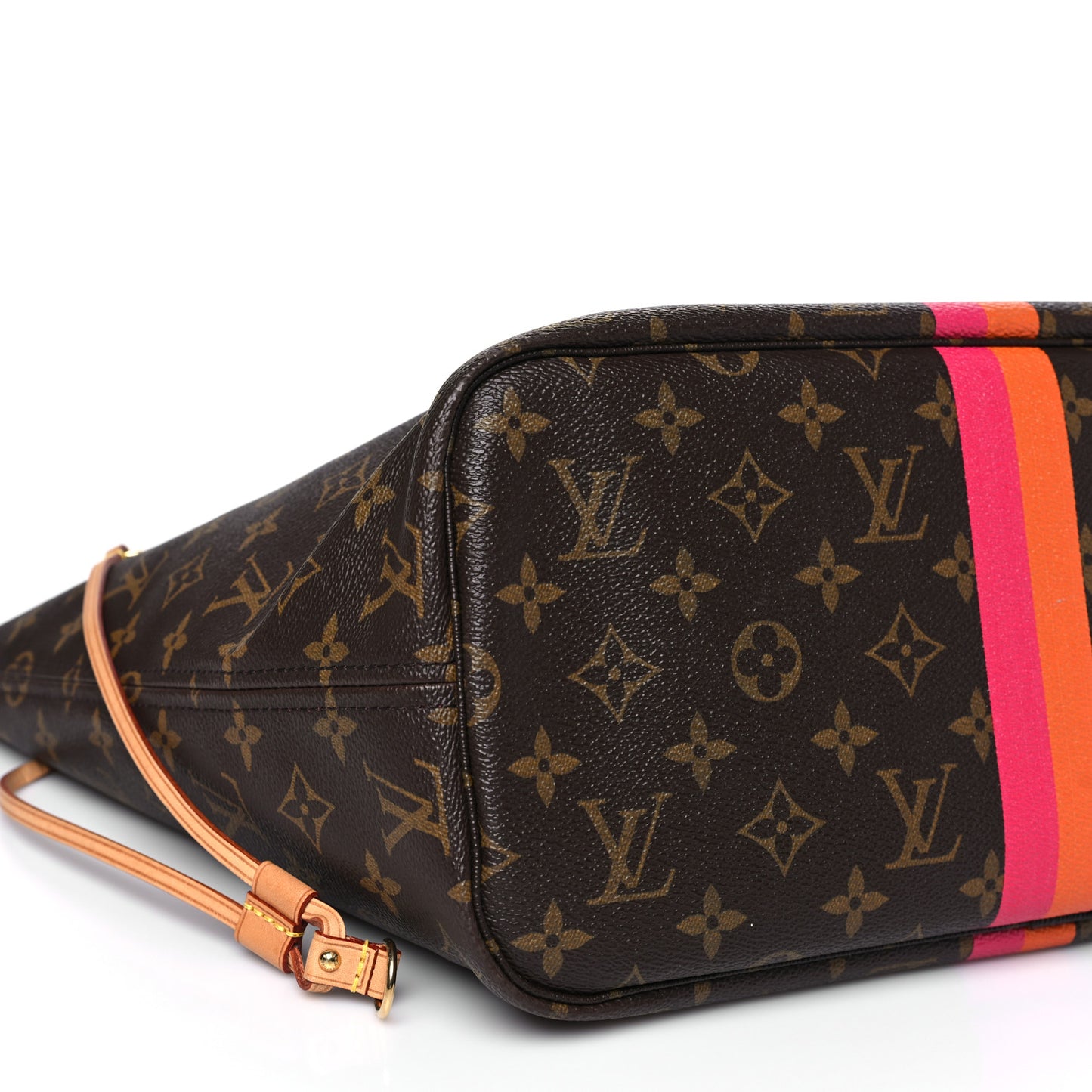 Monogram My LV Heritage Neverfull MM  Fuchsia Orange