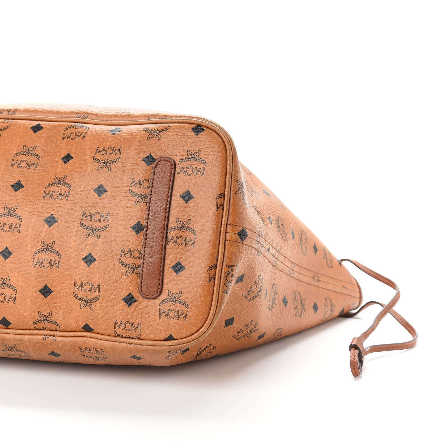MCM Visetos Reversible Shopping Tote Cognac 6 of 19
