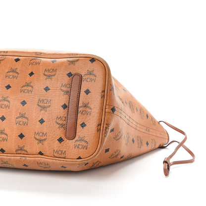 MCM Visetos Reversible Shopping Tote Cognac 6 of 19
