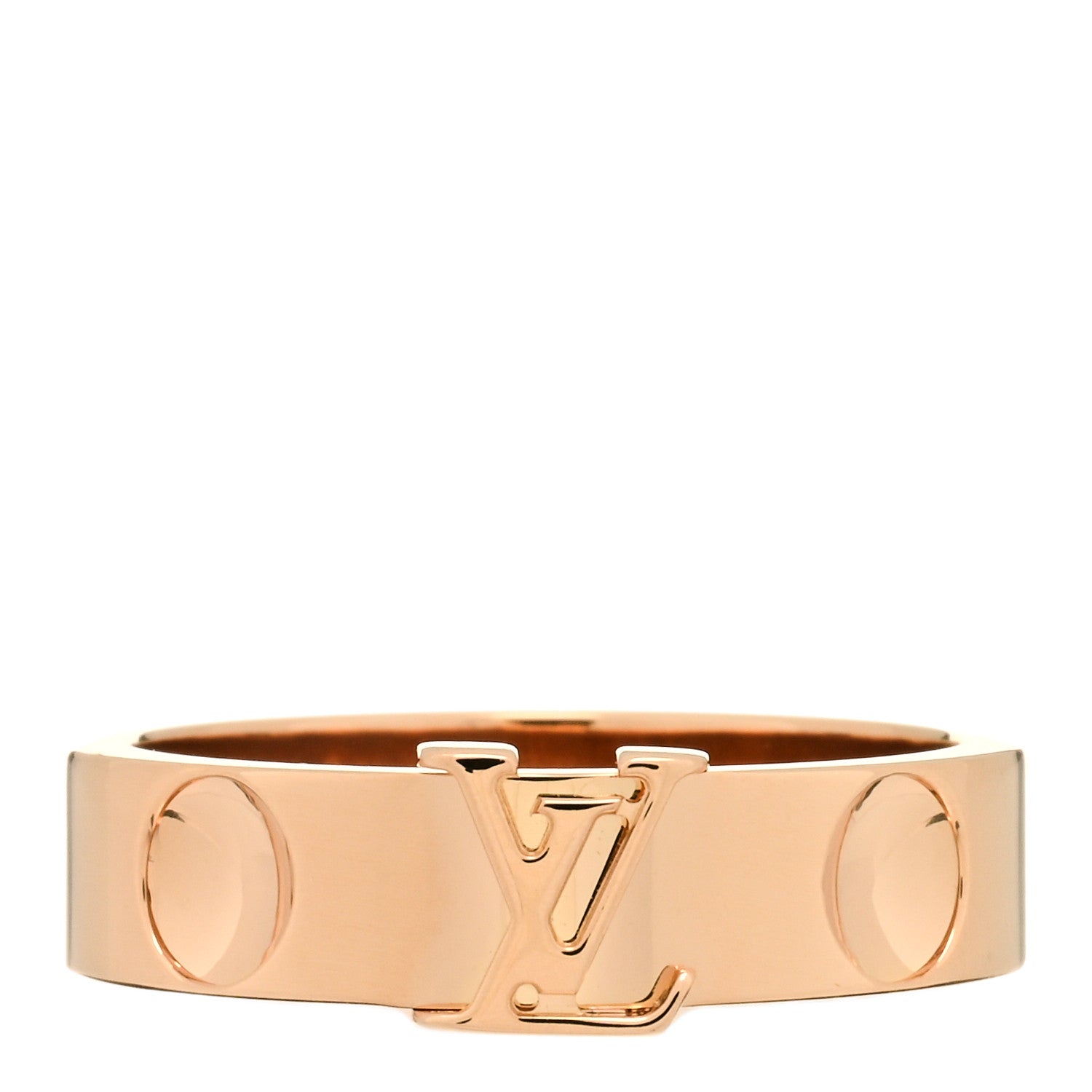 Louis Vuitton 18K Pink Gold Empreinte LV Ring 55 7.25 1 of 4