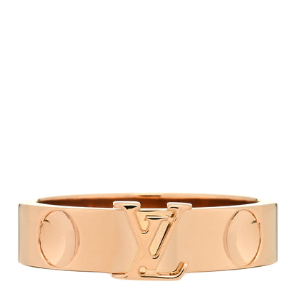 Louis Vuitton 18K Pink Gold Empreinte LV Ring 55 7.25 1 of 4