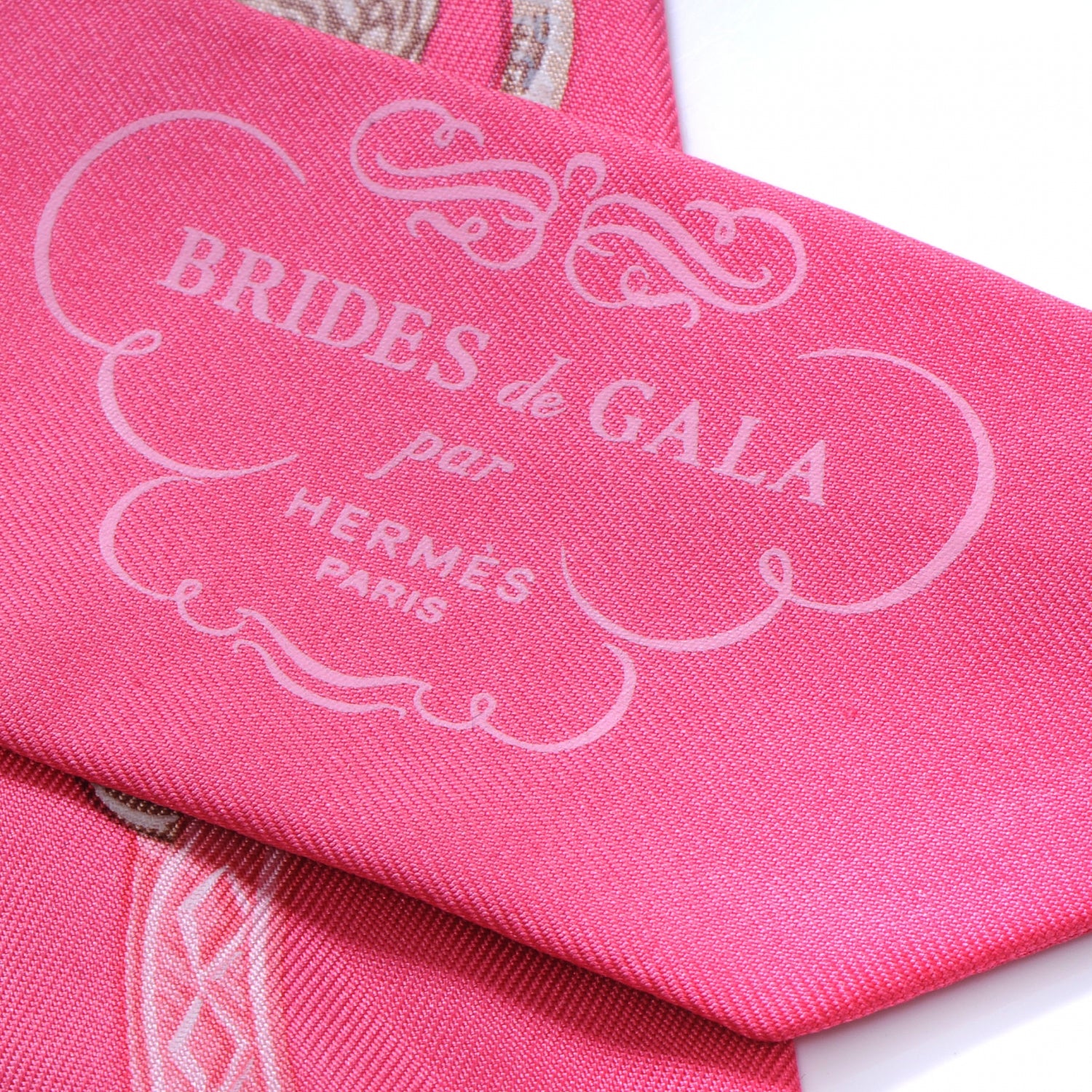 Hermes Silk Brides de Gala Twilly Pink 3 of 4