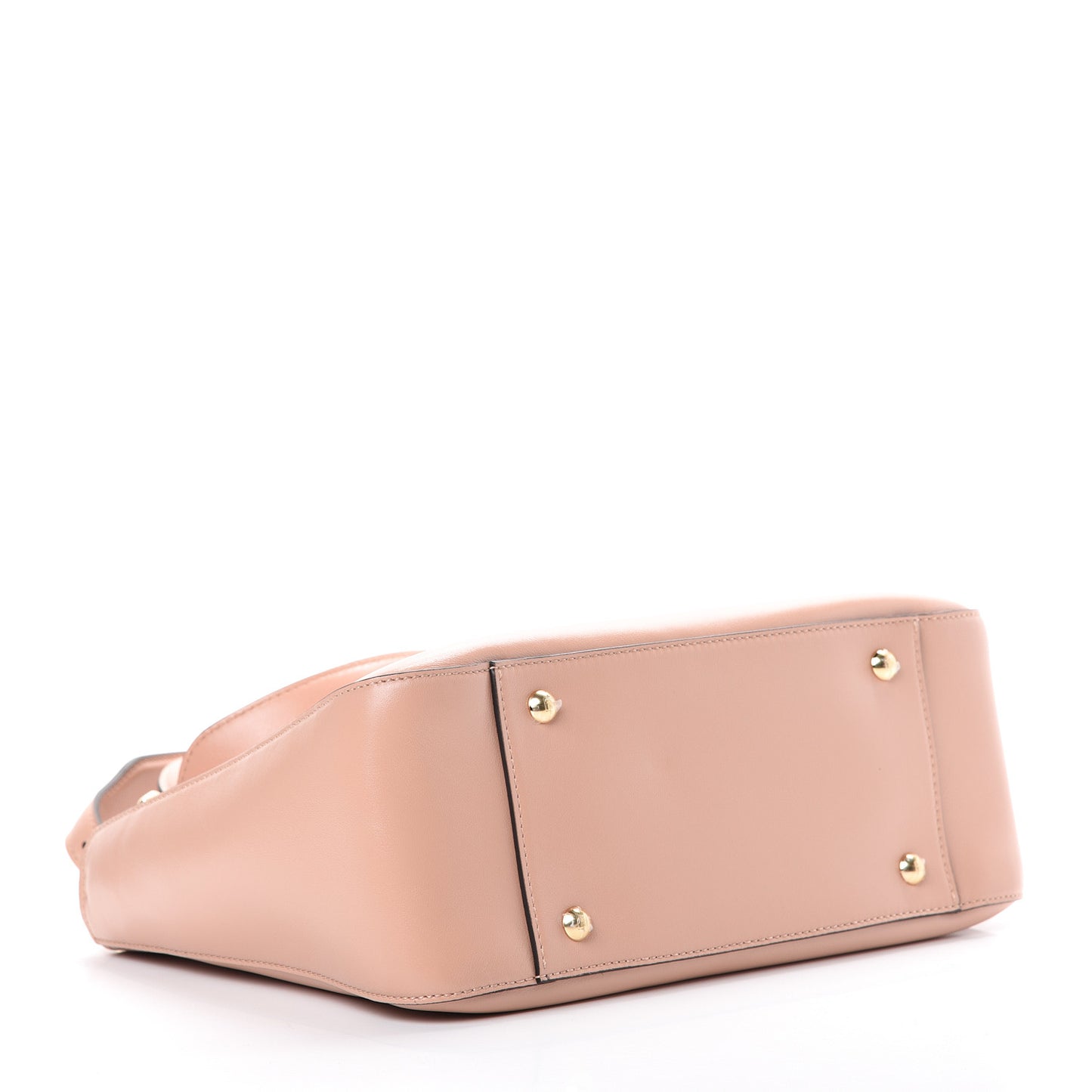 Vitello Glacier Small FF Tote Rosa Bourbon