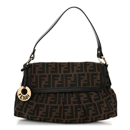 Fendi Zucca Small Chef Shoulder Bag Tobacco 1 of 10