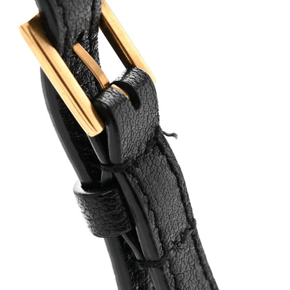 Saint Laurent Raffia Canvas Monogram Lou Camera Bag Black 11 of 11