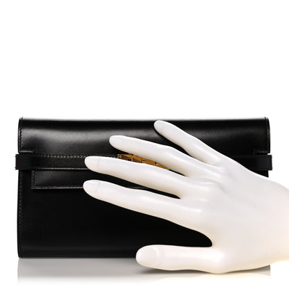 Hermes Box Kelly Longue Wallet Black 2 of 9