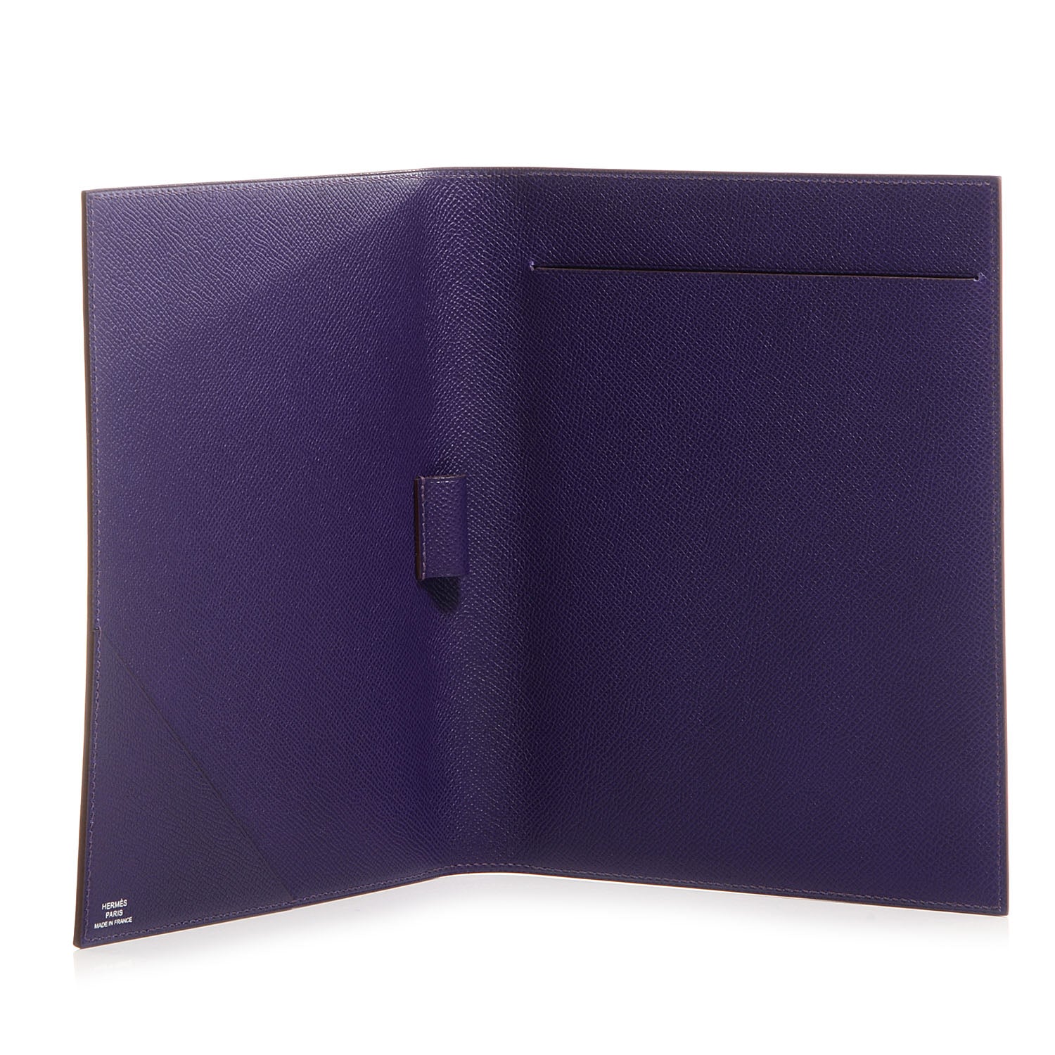 Hermes Epsom Yellow Pad PM Iris 6 of 9