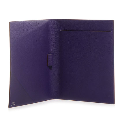 Hermes Epsom Yellow Pad PM Iris 6 of 9