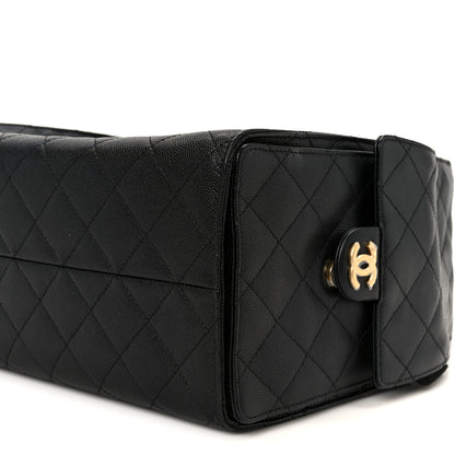 Chanel Caviar Quilted Medium Chanel 25 Handbag Black 11 of 12