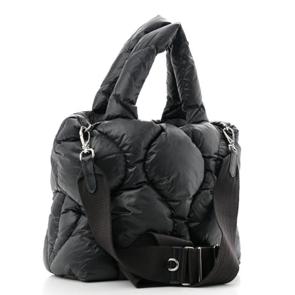 Miu Miu Padded Nylon Quilted Tote Black 3 of 12