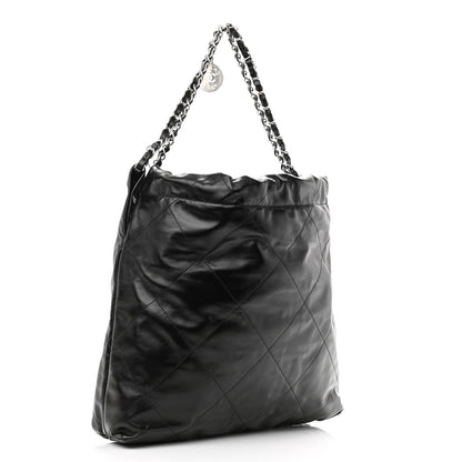 Chanel Shiny Calfskin Quilted Chanel 22 Black 3 of 11