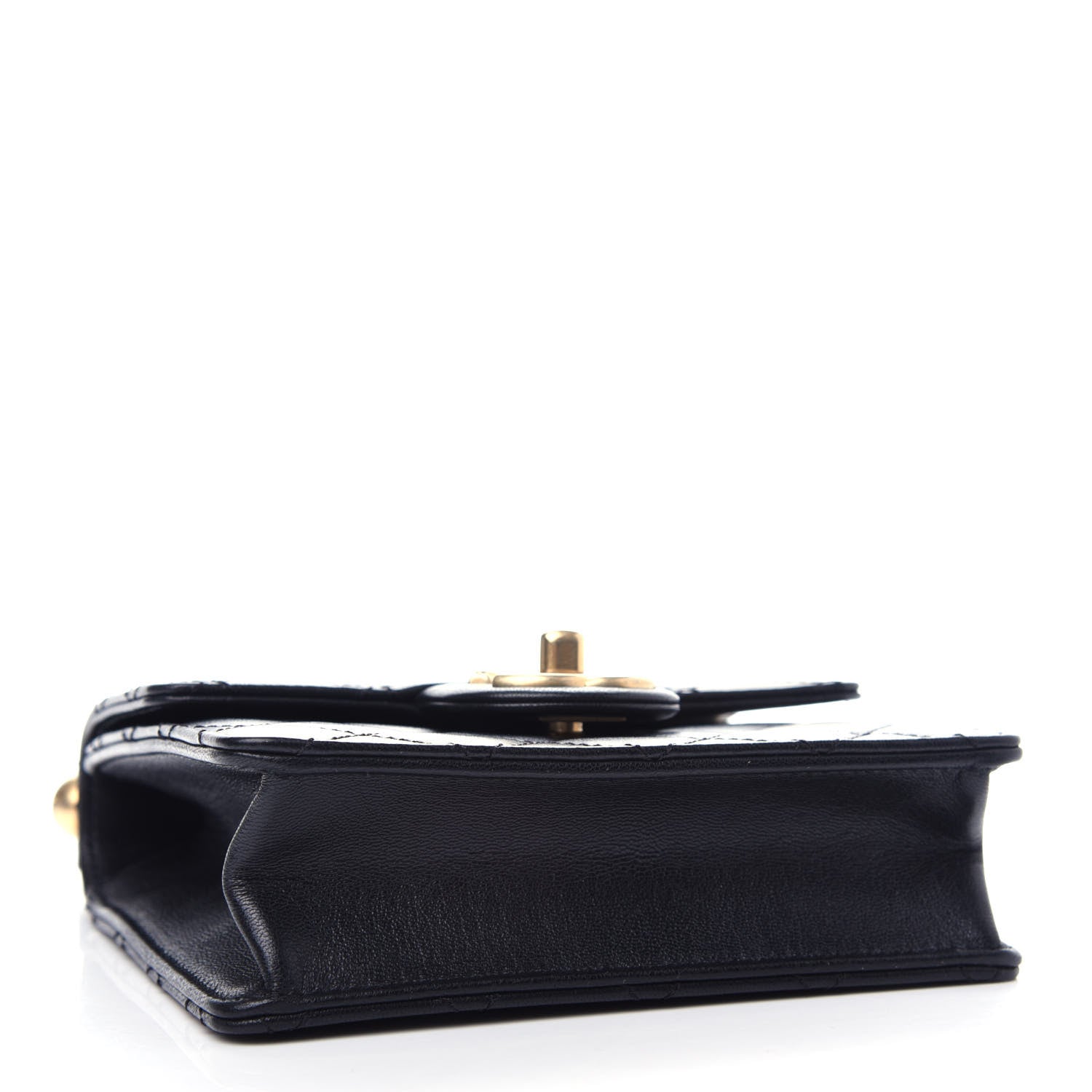 Chanel Goatskin Quilted Chic Pearls Flap Black 4 of 11