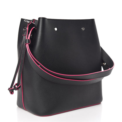 Louis Vuitton Calfskin Lockme Bucket Black 3 of 10