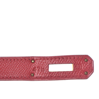 Hermes Courchevel Birkin 35 Rouge Casaque 18 of 35